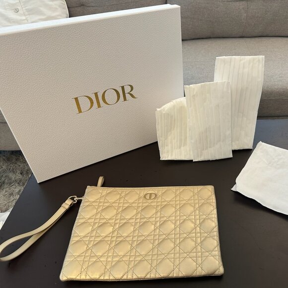 Large Dior Caro Daily Pouch - Picture 1 of 4